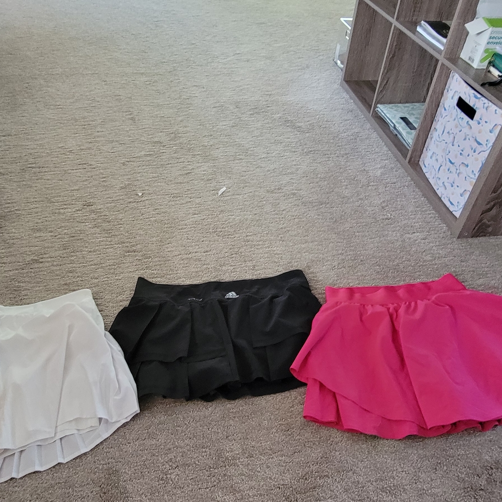 90 Degree By Reflex Skater Skirt Trio - White, Black, Pink